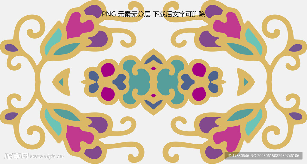 精美复古花纹图案