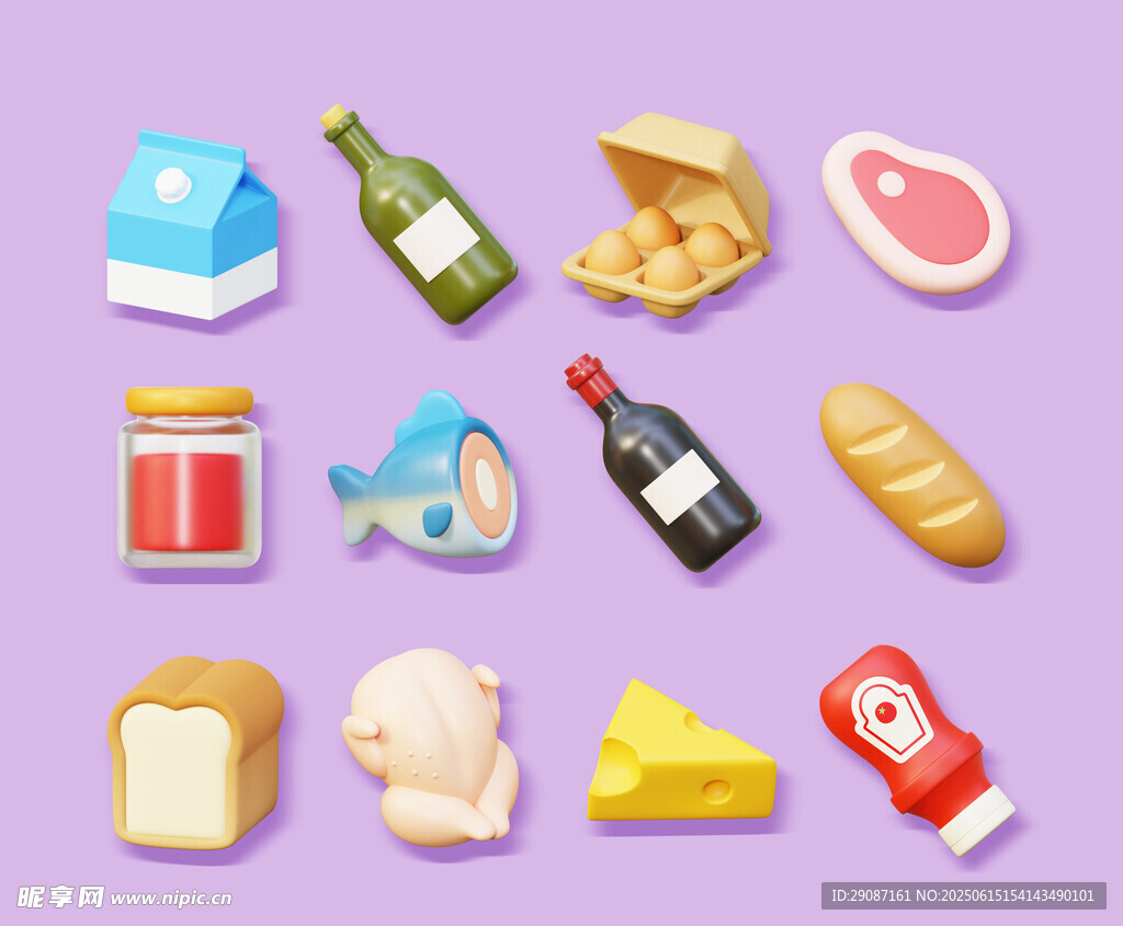卡通食品图案