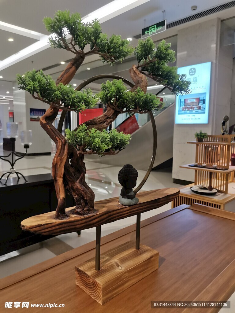 室内中式盆景艺术摆件