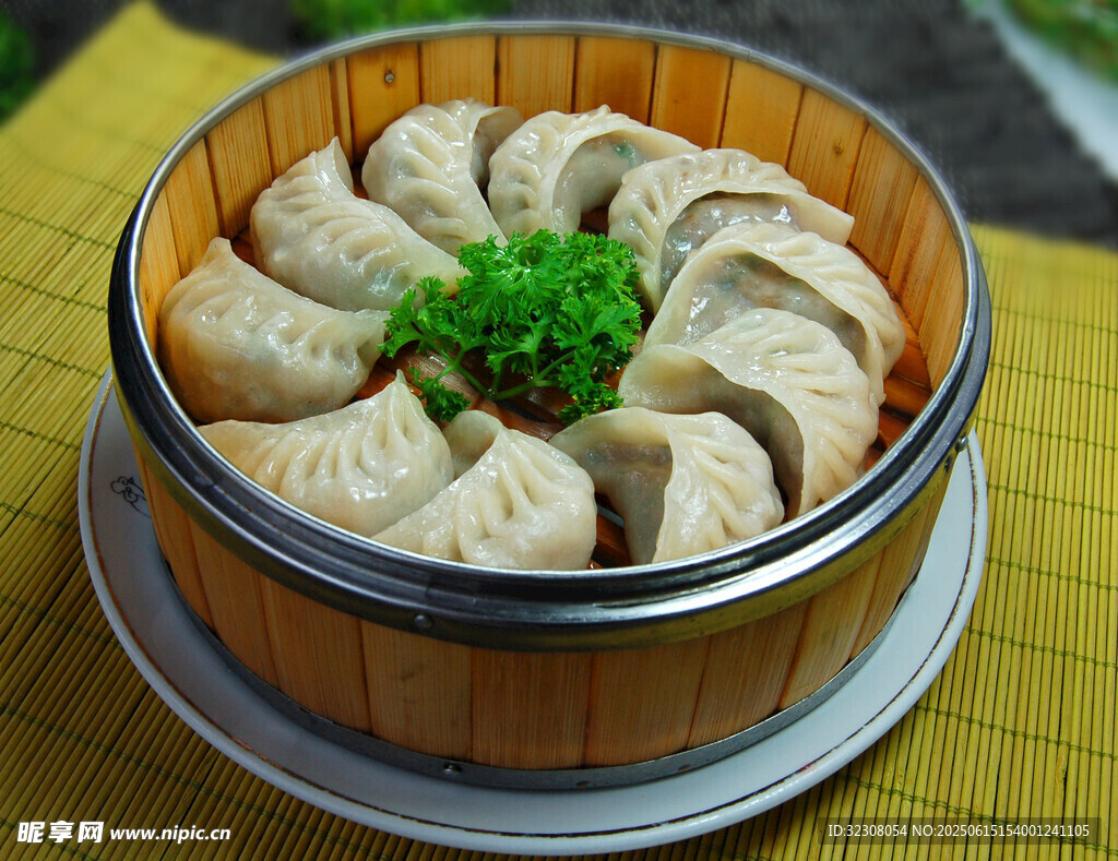 竹笼蒸饺 