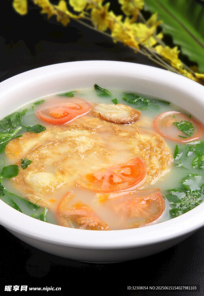 虾仁蛋花青菜汤