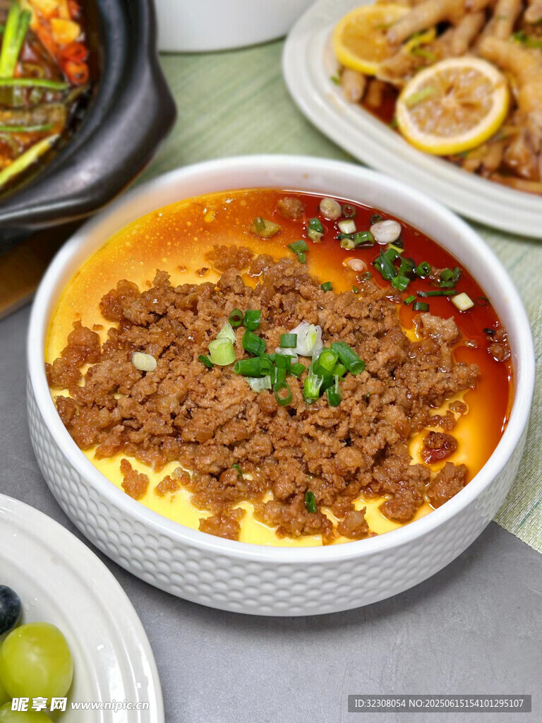 美味肉末蒸蛋 