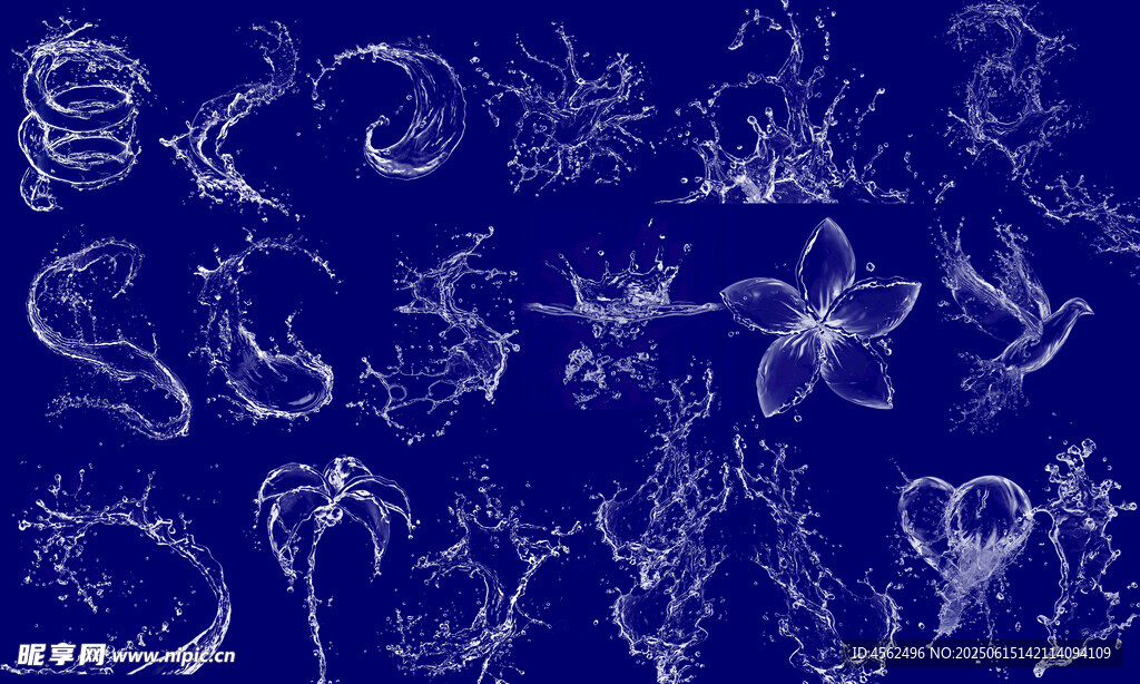水波水花水纹