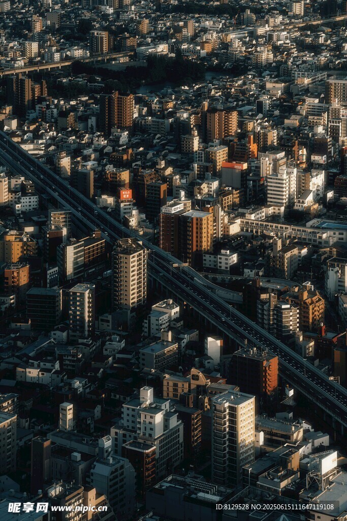 城市建筑鸟瞰景观
