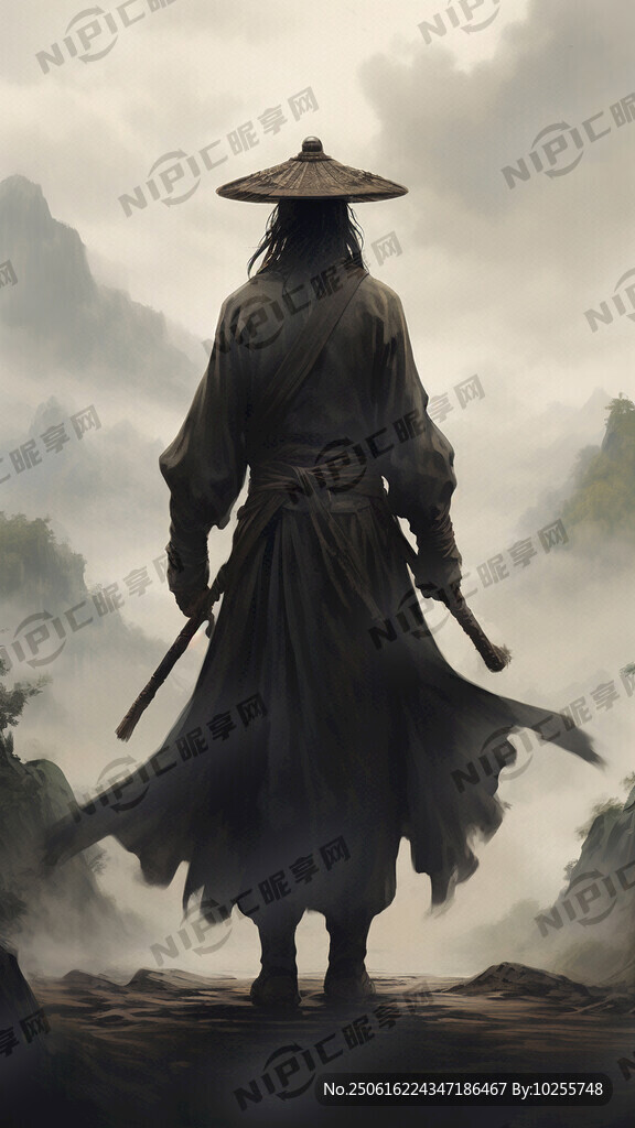 武侠江湖气息浓郁的海报书面