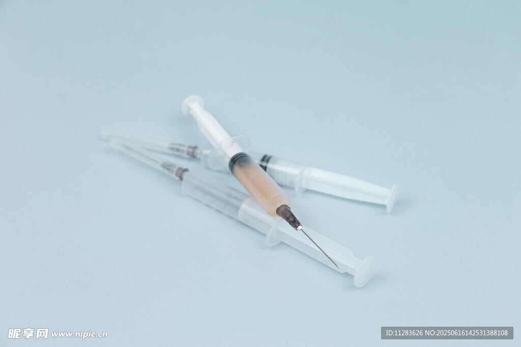 医用注射器特写