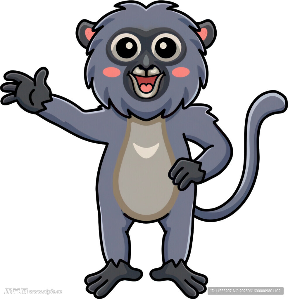 可爱猴子卡通形象