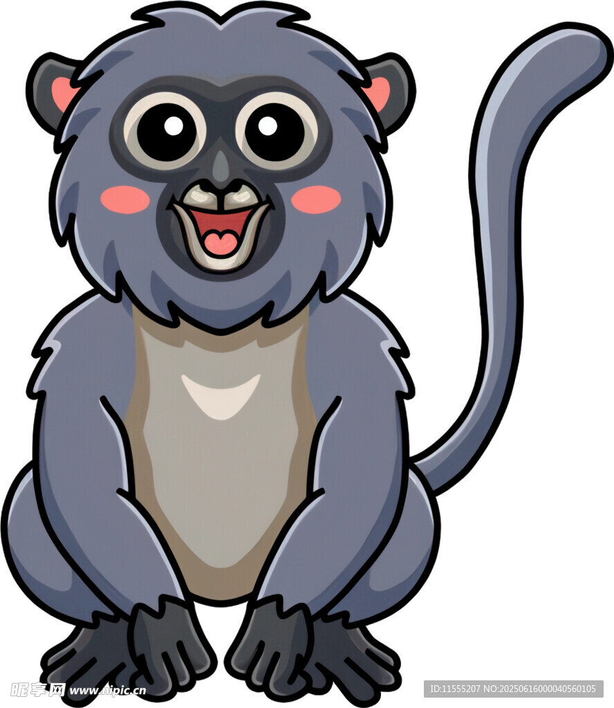 可爱卡通猴子形象