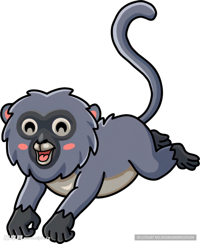 奔跑的可爱小猴子