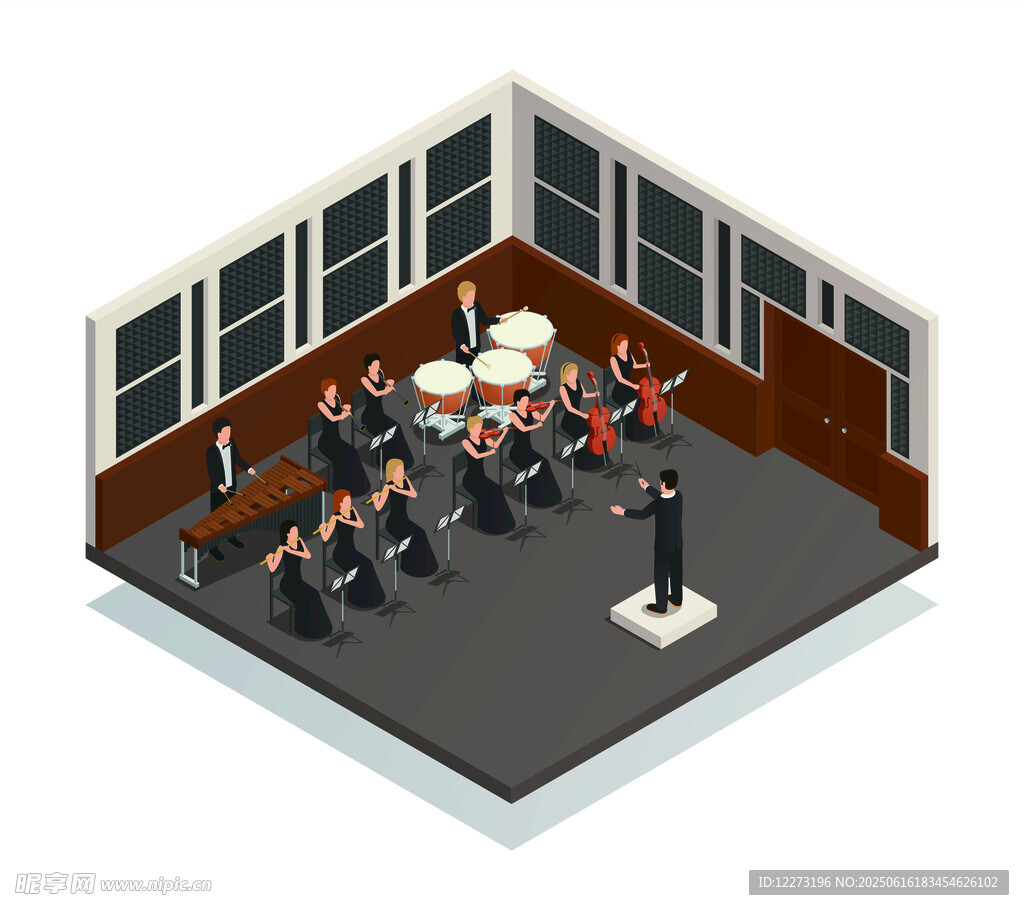 室内乐队演奏场景