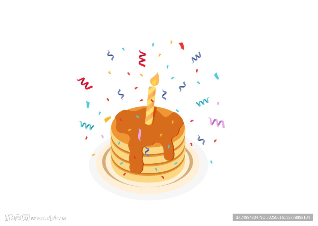 生日蛋糕矢量图源文件