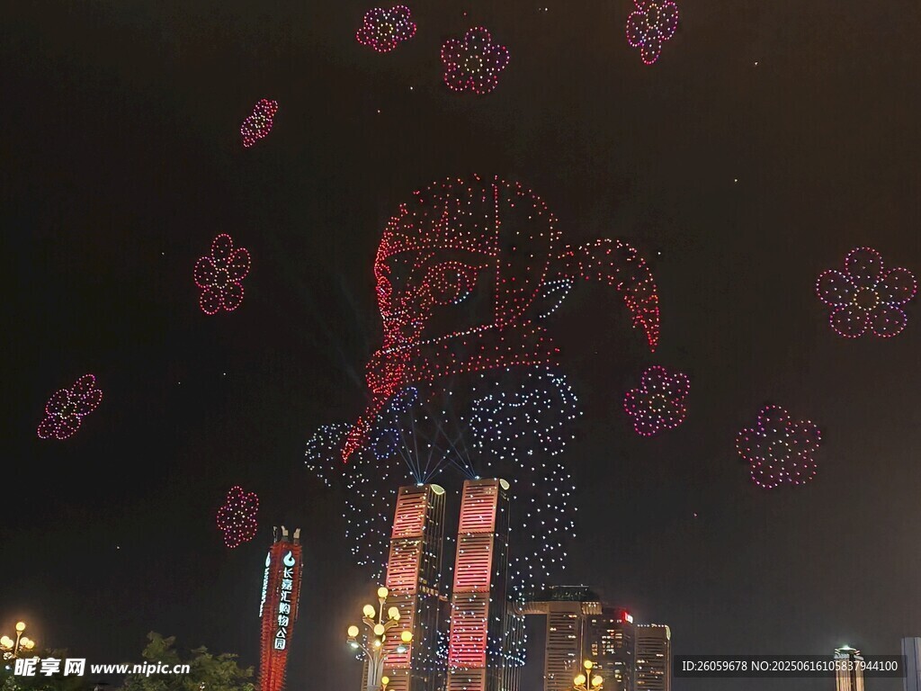 灯光秀画面