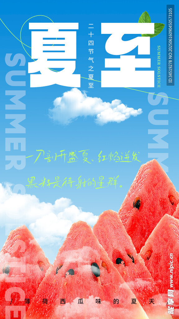 夏至节气海报