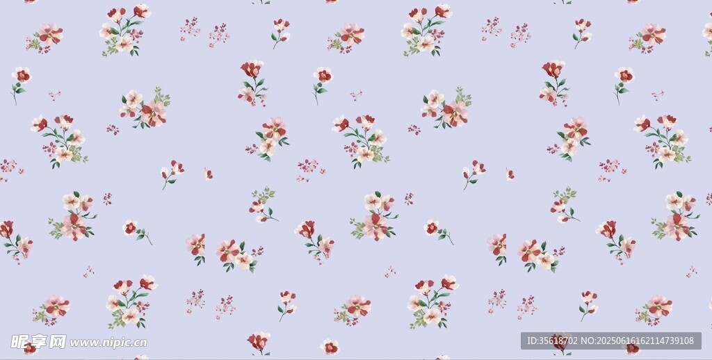 花卉图案浅色布料纹理