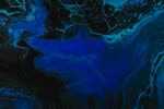 梦幻蓝色流体艺术画面