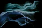 梦幻蓝绿烟雾舞动