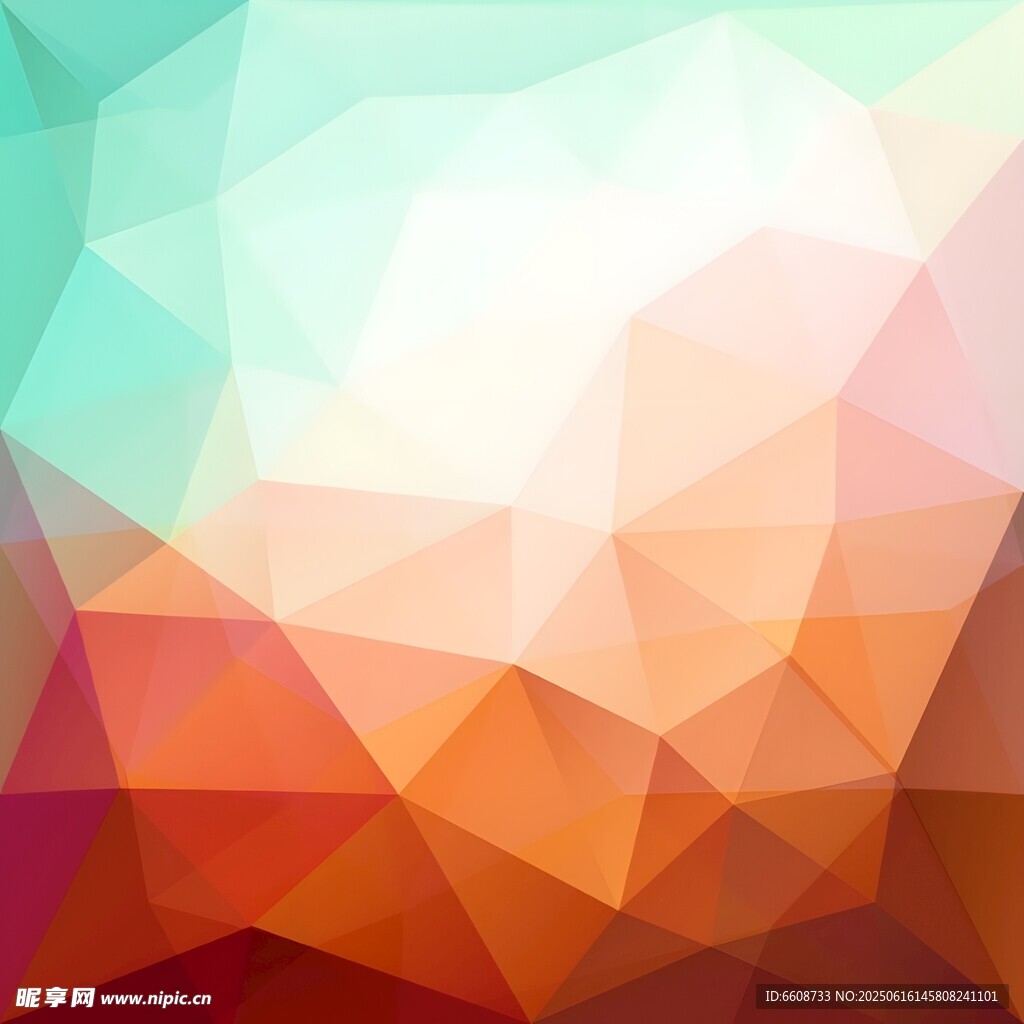 多彩几何多边形背景图案