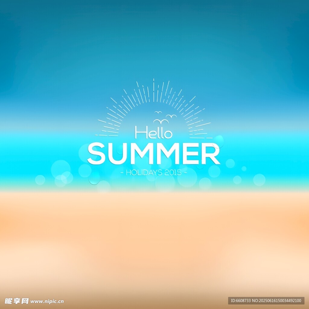夏日海滩背景图
