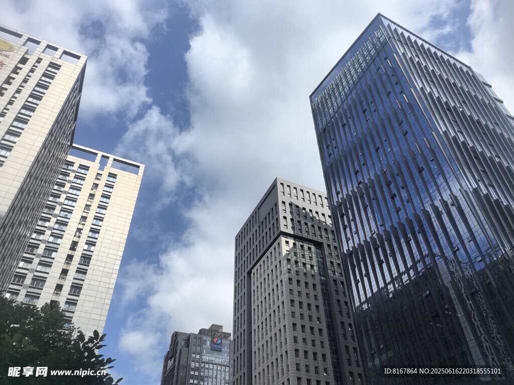 都市摩天大楼景观