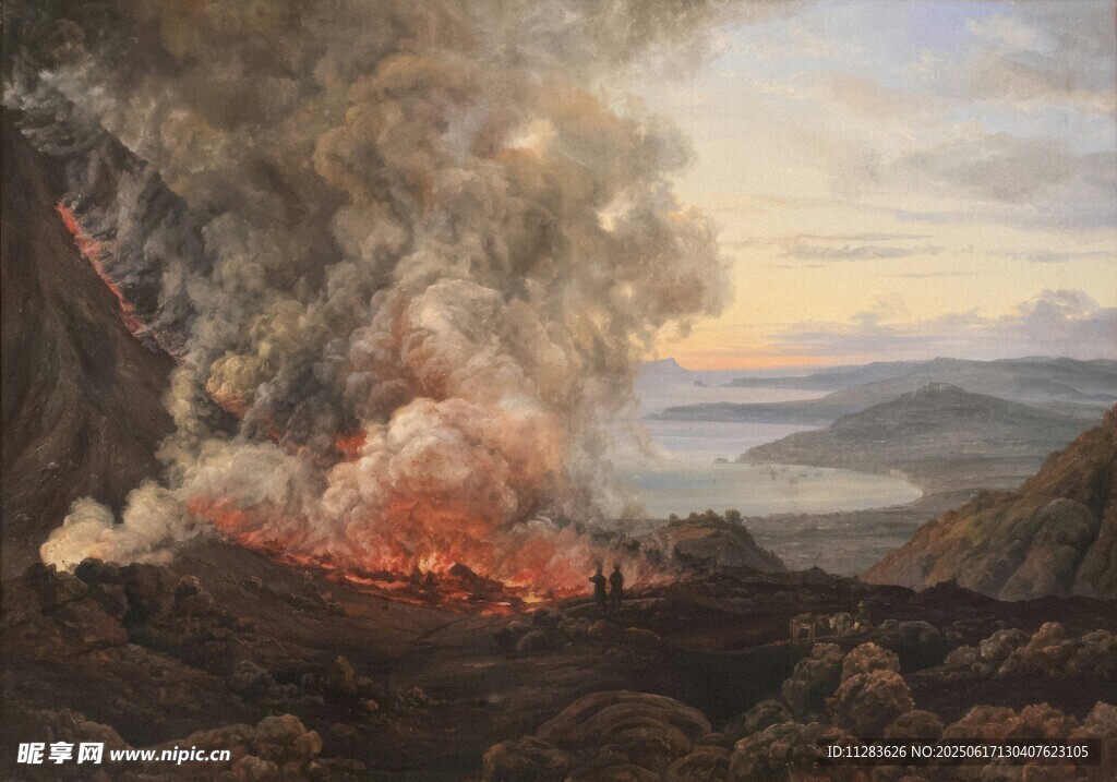 火山喷发壮丽景观