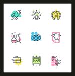 多彩创意科技相关图标集