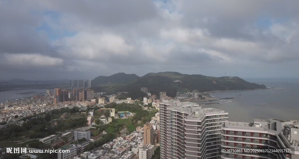 广东省阳江市阳西县沙扒镇航拍