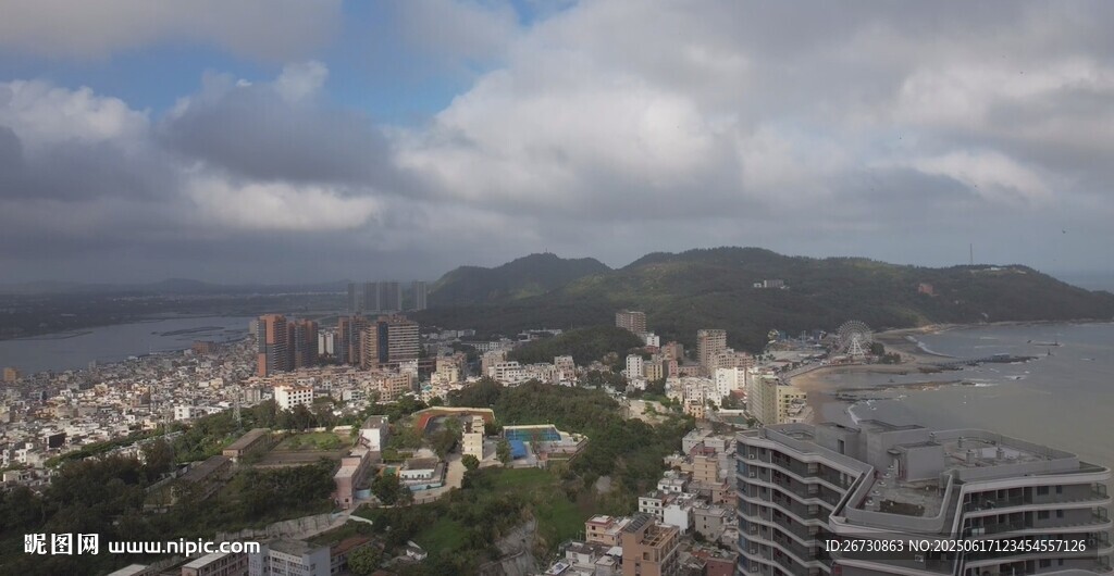 广东省阳江市阳西县沙扒镇航拍