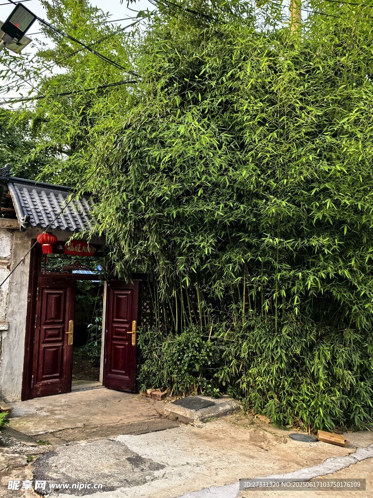 中式庭院门