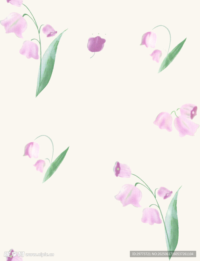 铃兰花图案背景