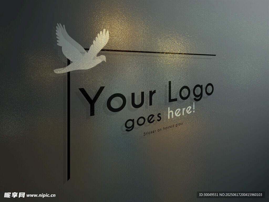 玻璃logo样机