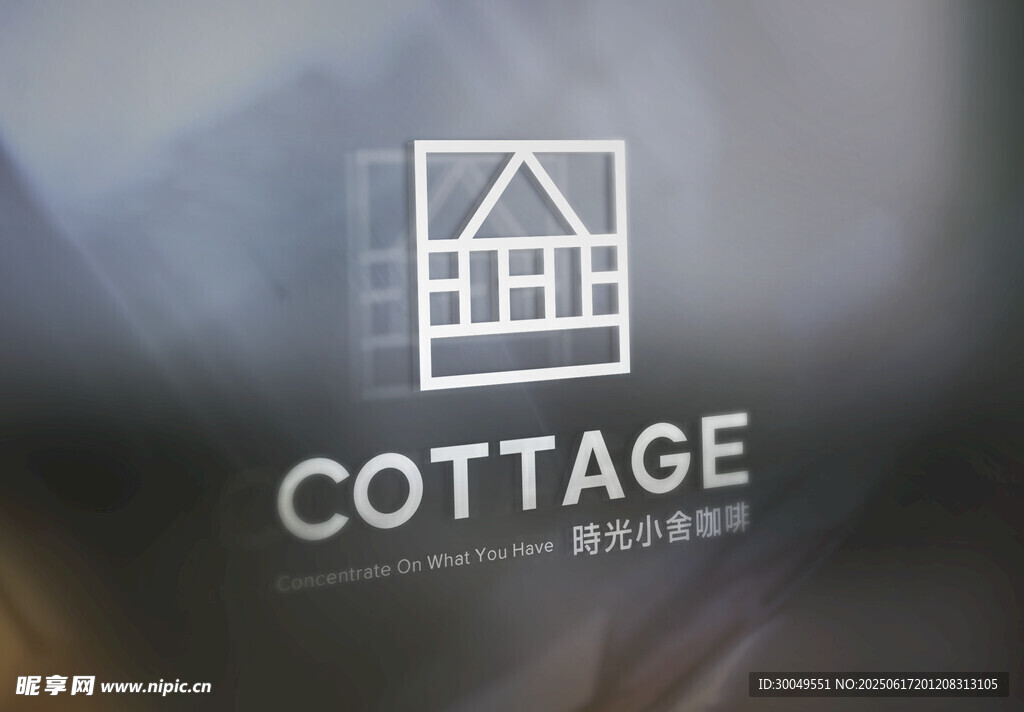 玻璃logo样机