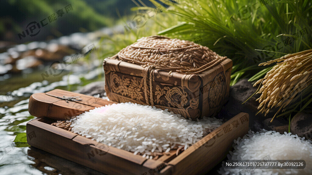 山泉水灌溉的桓仁大米。 