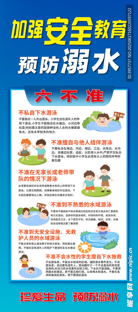 防溺水安全知识海报