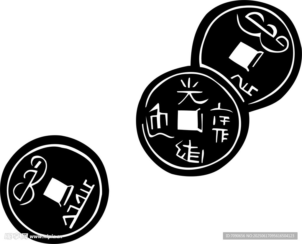 古代铜钱图案 