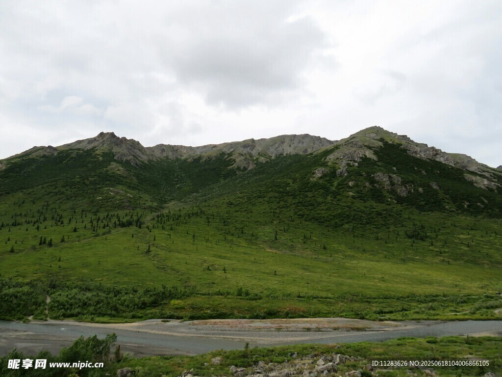 山间绿野公路风景