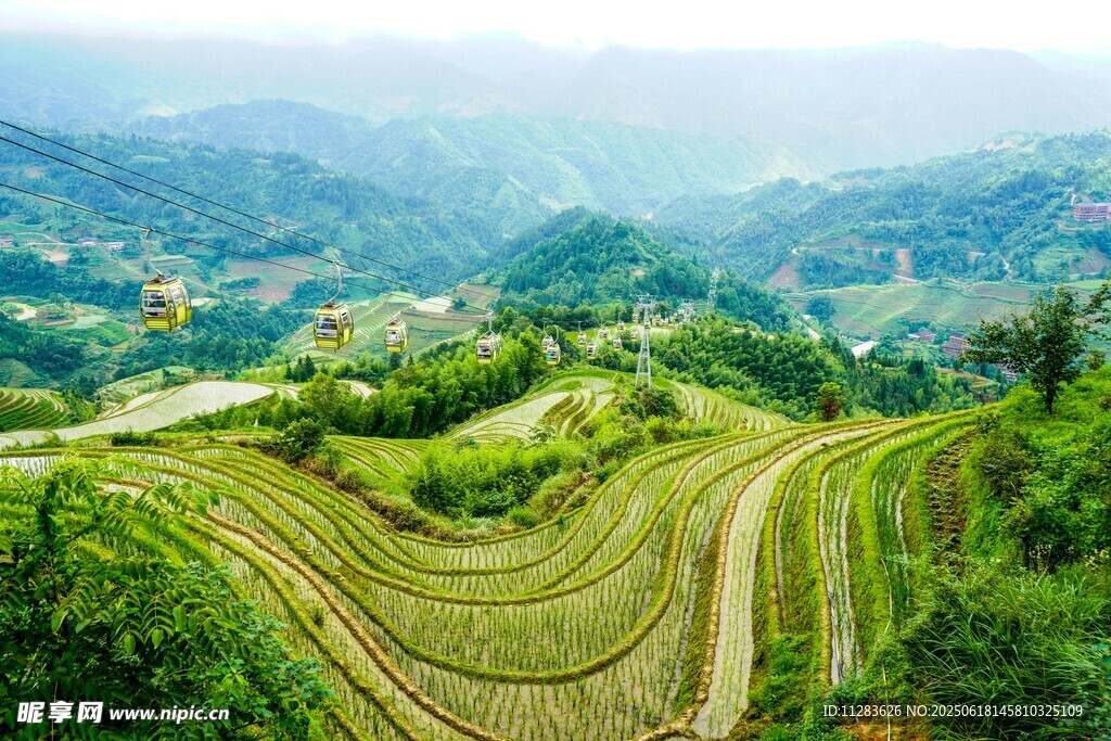 山间梯田美景