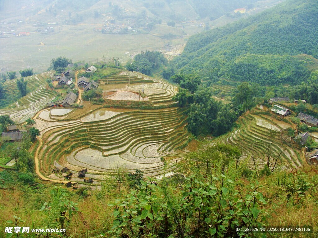 山间梯田美景