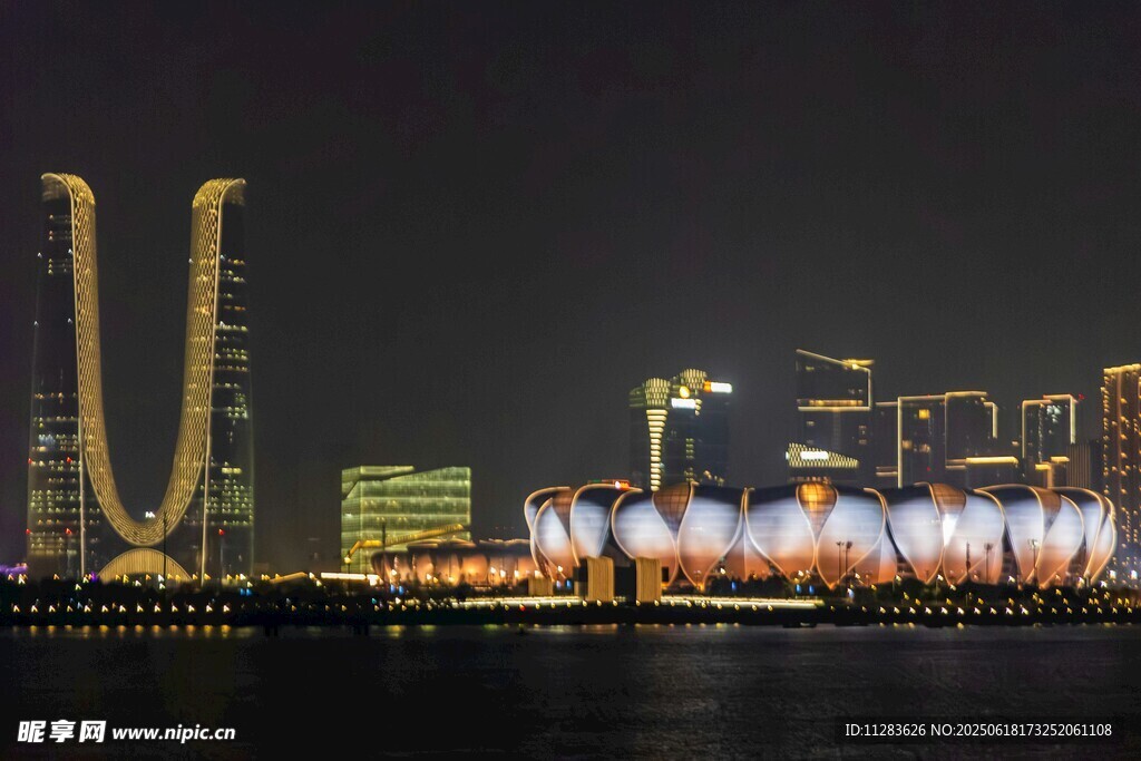 城市璀璨夜景灯光秀