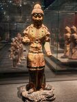 古代武士陶俑展示
