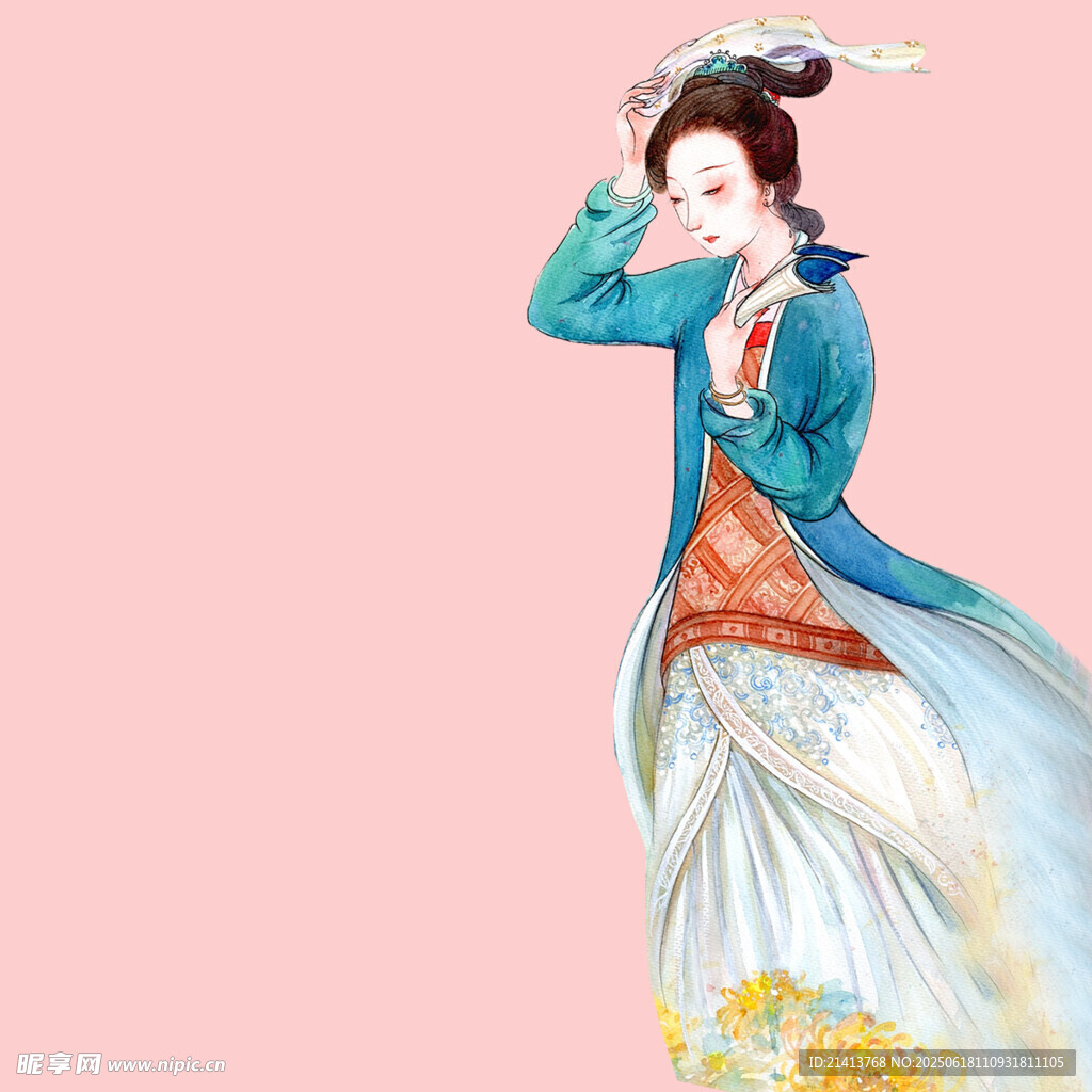 古风女子优雅姿态赏