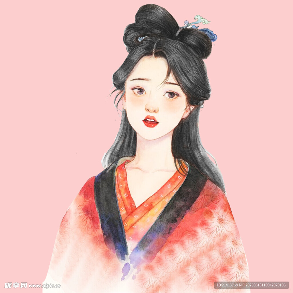 古风汉服女子优雅形象