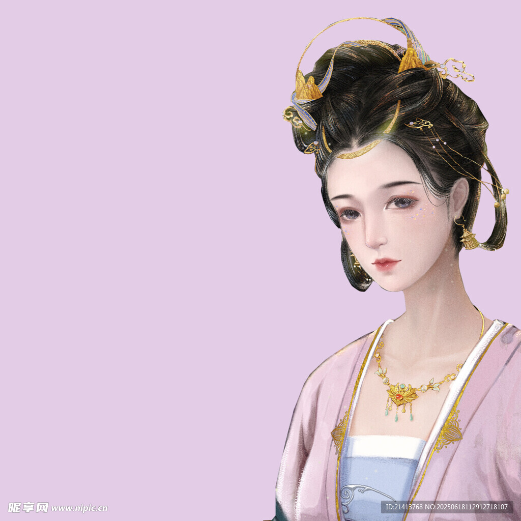 古风女子典雅扮相