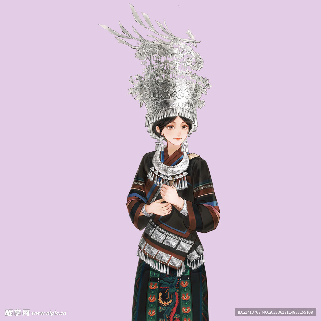 苗族女子盛装