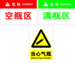 气瓶存放警示标识