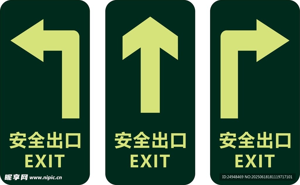 安全出口指示牌