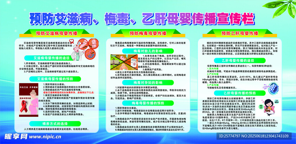 预防艾滋病梅毒乙肝母婴传播