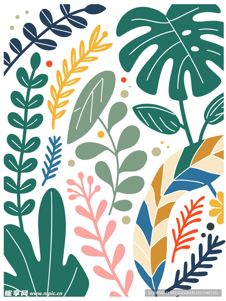 植物叶子插画