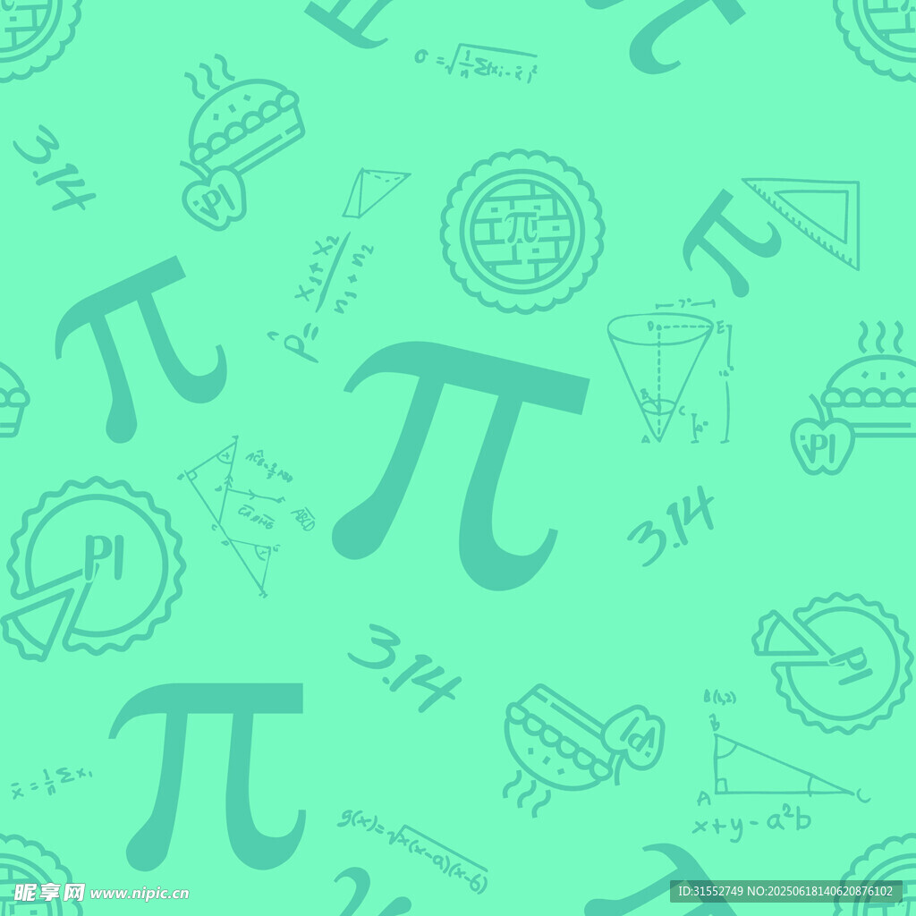 数学符号主题清新背景图