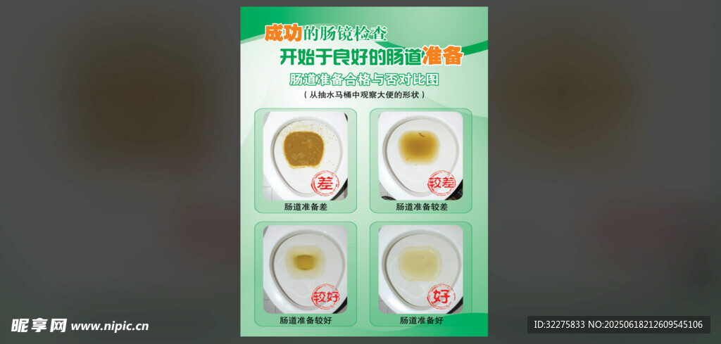 肠道准备是否合格对比图