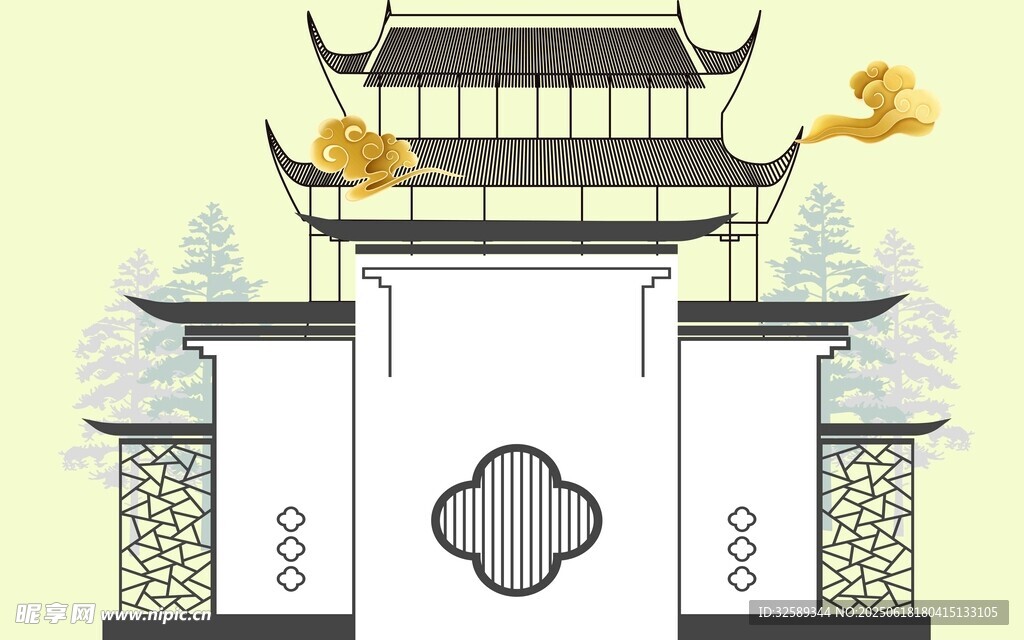 中式门楼古韵建筑风采